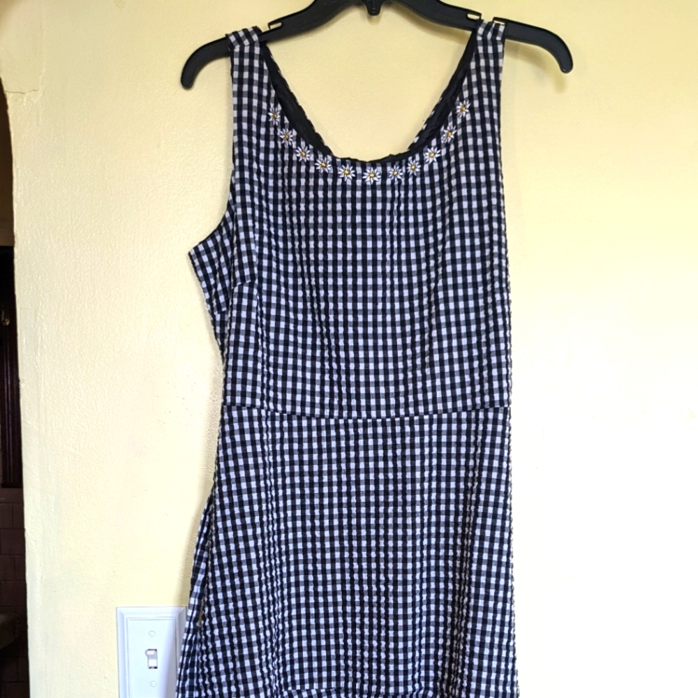 Chadwick's Checkered Sunflower Dress